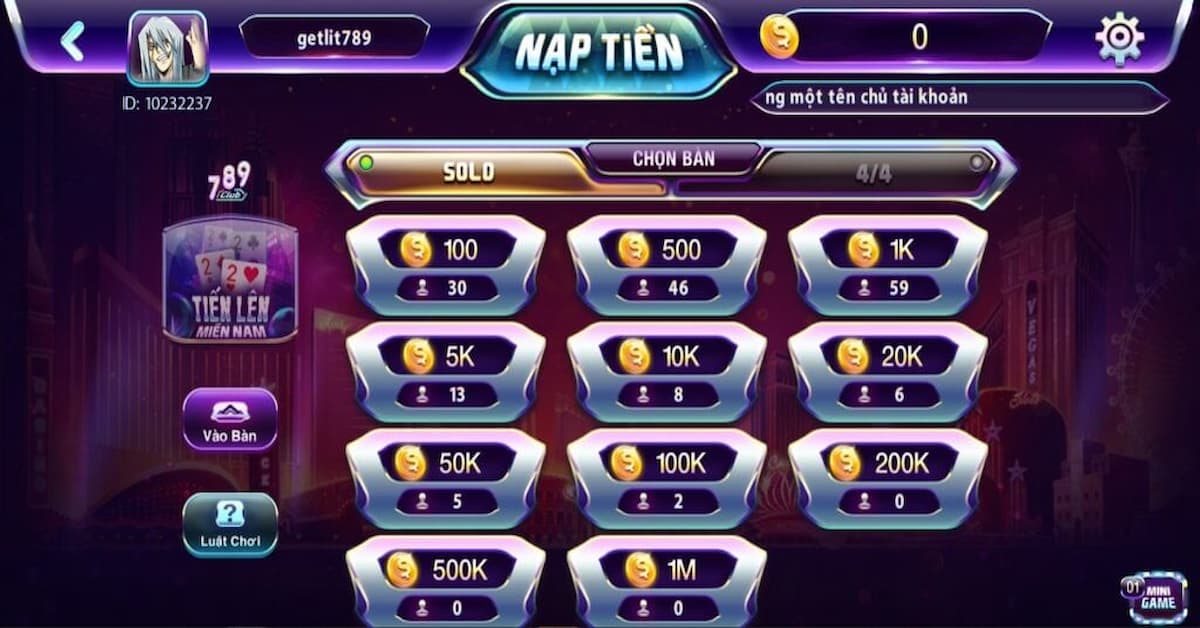 Mẹo chơi đánh bài Tiến Lên Miền Nam không thua tại 789 club
